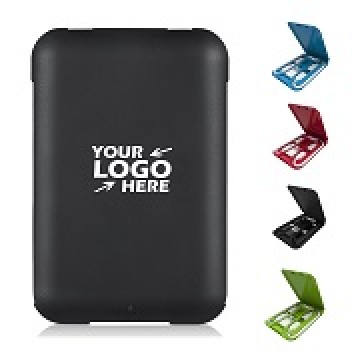 Data Cable Card Storage Box with Mobile Phone Holder & Card Picking Pin